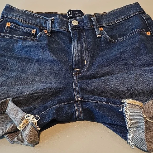GAP Dark Blue Size 6 Jean Shorts - Picture 5 of 7
